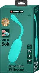 Pretty Love Julius Super Soft Silicone Love Egg Massager Seafoam - - Love Eggs and Kegel Exercisers