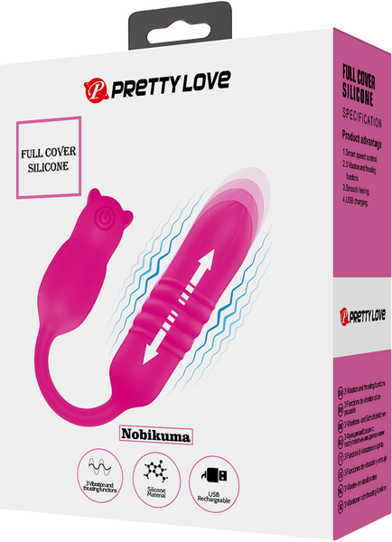 Pretty Love Nobikuma Vibrating & Rechargeable Love Egg Massager Pink - - Love Eggs and Kegel Exercisers
