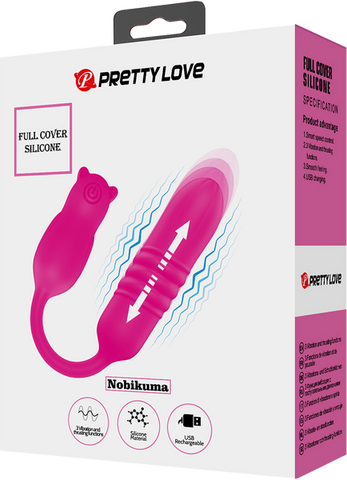 Pretty Love Nobikuma Vibrating & Rechargeable Love Egg Massager Pink - Love Eggs and Kegel Exercisers
