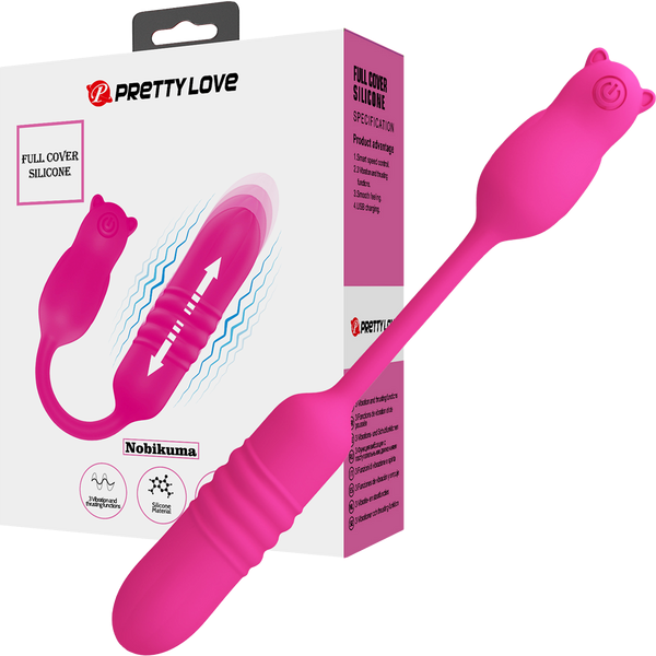 Pretty Love Nobikuma Vibrating & Rechargeable Love Egg Massager Pink - - Love Eggs and Kegel Exercisers