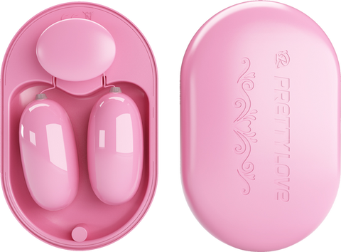 Baile Pretty Love Fun Box 12 Function Vibrating Bullet Massager Pink Silicone - Bullet Vibrators