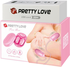 Pretty Love Fun Box 12 Function Vibrating Bullet Massager Pink - - Bullet Vibrators