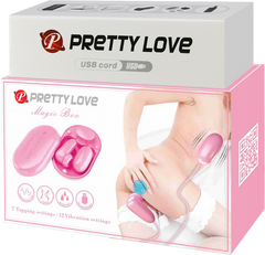 Pretty Love Magic Box USB Rechargeable Bullet & Stimulator Vibrator Pink - - Bullet Vibrators
