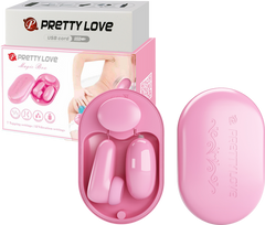 Pretty Love Magic Box USB Rechargeable Bullet & Stimulator Vibrator Pink - - Bullet Vibrators