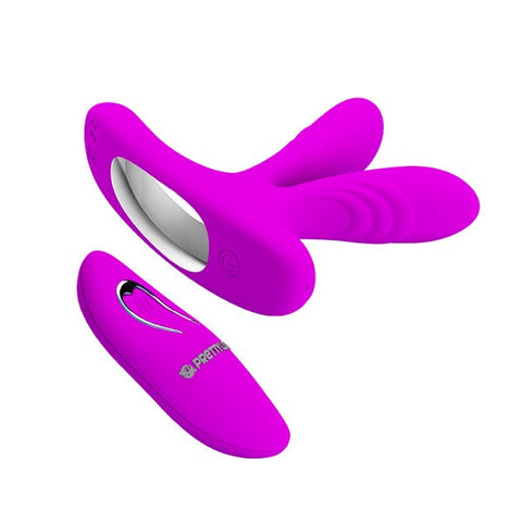 Baile Pretty Love Magic Finger 12 Function Remote Control Clitoral Vibrator - Clit Ticklers and Pulsators