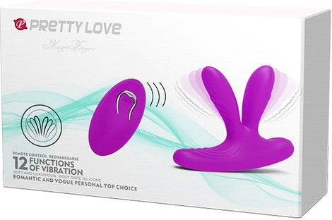 Baile Pretty Love Magic Finger 12 Function Remote Control Clitoral Vibrator - Clit Ticklers and Pulsators