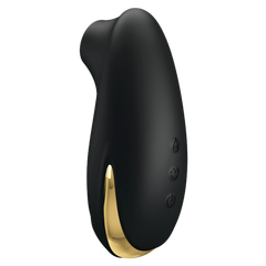 Pretty Love Otis Royal Pleasure Suction Based Clitoral Massager Black / Gold - - Clit Ticklers and Pulsators