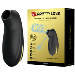 Pretty Love Otis Royal Pleasure Suction Based Clitoral Massager Black / Gold - - Clit Ticklers and Pulsators