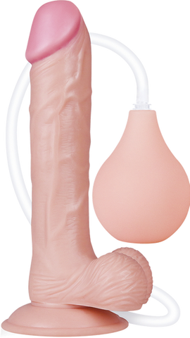 Lovetoy Squirt Extreme Realistic Dildo Flesh with Cock Ring - Realistic Dildos