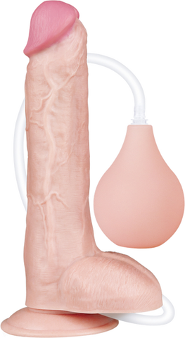 Lovetoy Squirt Extreme Realistic Dildo Flesh with Cock Ring - Realistic Dildos