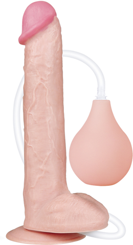 Lovetoy Squirt Extreme Realistic Dildo Flesh with Cock Ring - Realistic Dildos