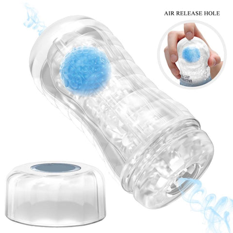 Baile Pretty Love Vacuum Ball Rolling Male Masturbator Cup with Suction - Masturbators and Strokers