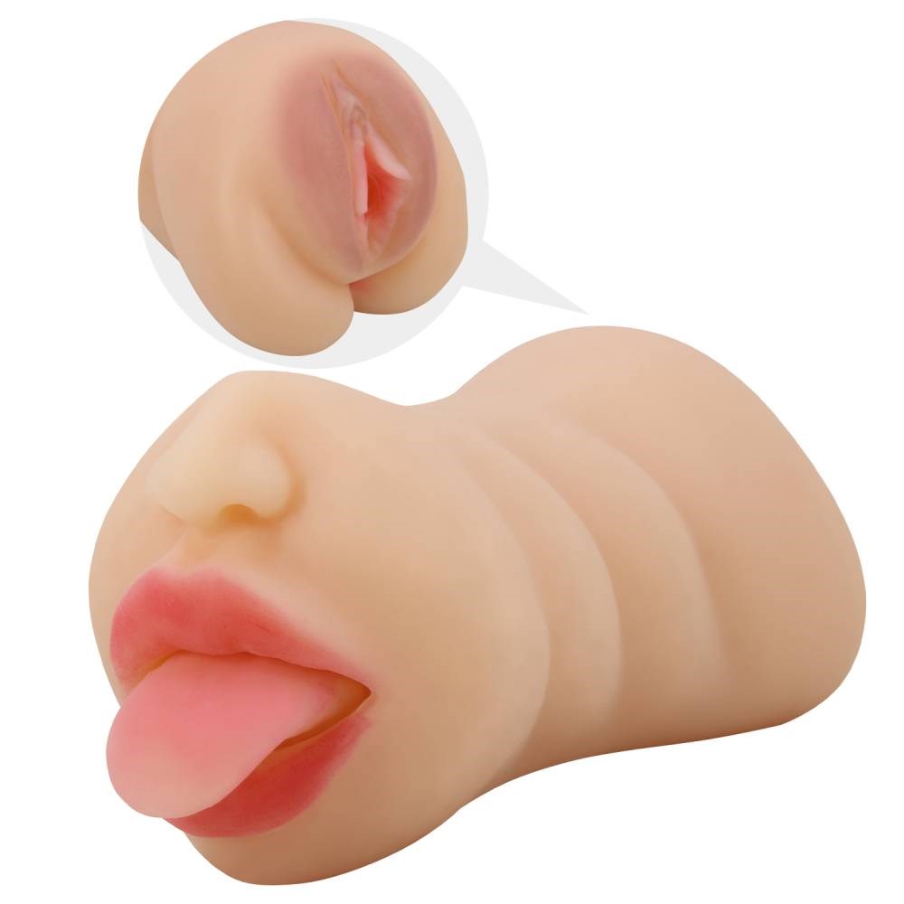 Crazy Bull Sarah Premium Dual Channel Male Masturbator - - Realistic Butts And Vaginas