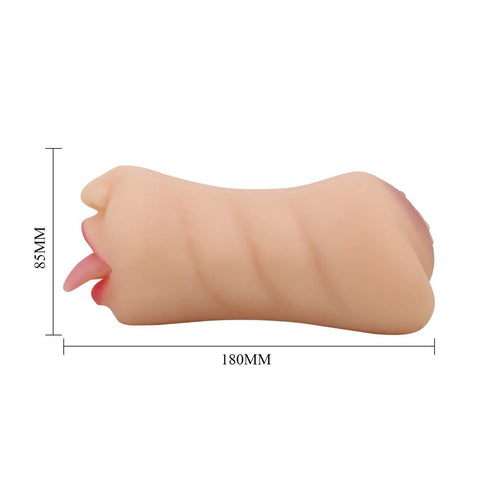 Baile Crazy Bull Sarah Premium Dual Channel Male Masturbator with Dual Ring - Realistic Butts And Vaginas