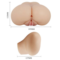 Crazy Bull Luna Vibrating Realistic Vagina and Anus Masturbator - - Realistic Butts And Vaginas