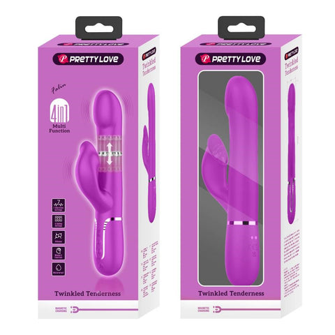 Pretty Love Falin 4 in1 Multi Function Rabbit Vibrator with Cock Rings - Rabbit Vibrators