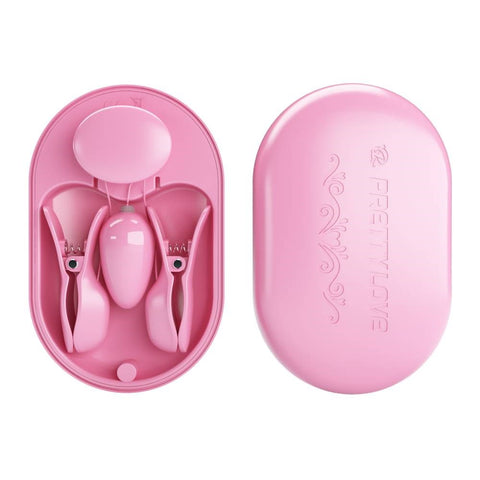 Baile Pretty Love Surprise Box Multi Functions Nipple Clamps and Cock Ring - Nipple and Clit Clamps