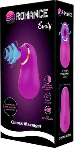 Baile Pretty Love Rechargeable Emily Clitoris Suction Stimulator Purple - Clit Ticklers and Pulsators