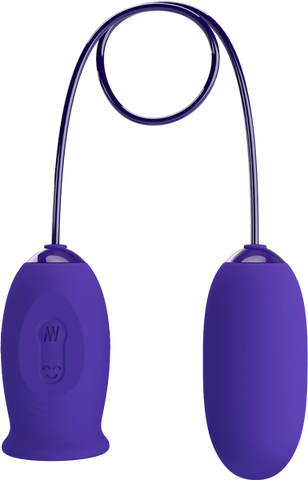Baile Pretty Love Daisy Youth Multi Function Vibrating Love Egg Purple Vibrator - Love Eggs and Kegel Exercisers