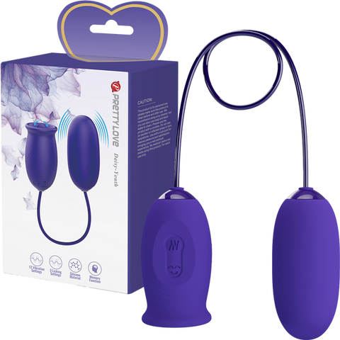 Baile Pretty Love Daisy Youth Multi Function Vibrating Love Egg Purple Vibrator - Love Eggs and Kegel Exercisers