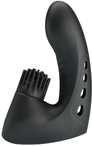 Baile Pretty Love Rechargeable Magic Drill Finger Vibrator Cock Ring - Finger and Tongue Vibrators