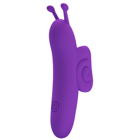Baile Pretty Love Snail Rechargeable 10 Function Clitoral Massager Purple - Clit Ticklers and Pulsators