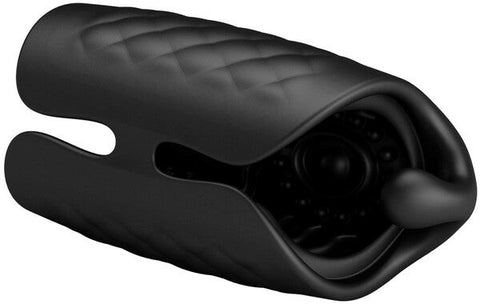 Baile Pretty Love Black Glans Trainer 10 Function Mens Masturbator with Cock Ring - Masturbators and Strokers