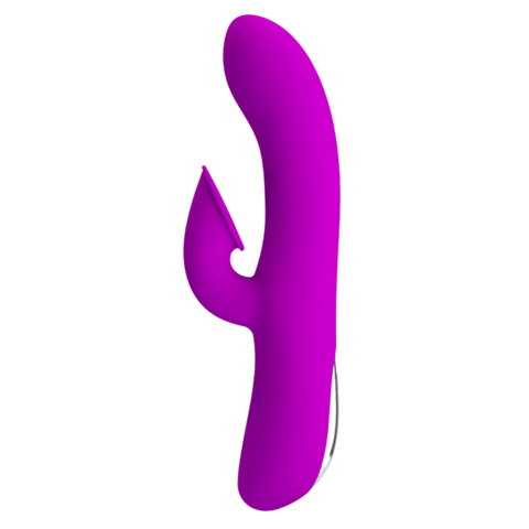 Pretty Love Anthony Rechargeable Sucking & Vibrating Rabbit Massager Purple - Rabbit Vibrators