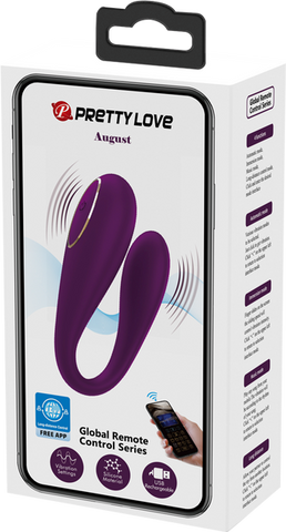 Pretty Love August App Control 12 Function G Spot Vibrator Byzantium - G-Spot Vibrators
