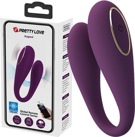 Pretty Love August App Control 12 Function G Spot Vibrator Byzantium - G-Spot Vibrators