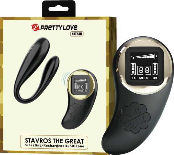 Stavros The Great Nathan Remote Control G Spot Vibrator Black - - G-Spot Vibrators