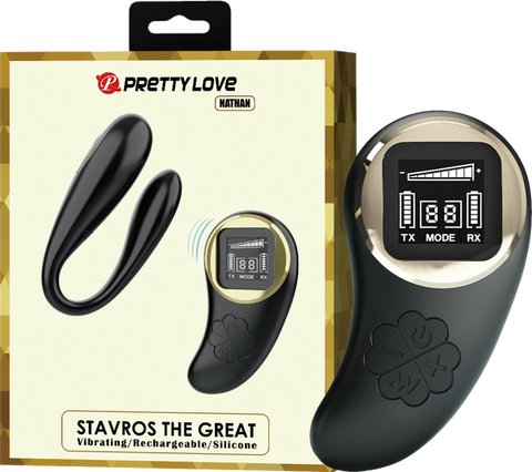 Stavros The Great Nathan Remote Control G Spot Vibrator Black - G-Spot Vibrators