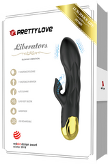 Pretty Love Liberators Rechargeable Rabbit Style Vibrator Black - - Rabbit Vibrators