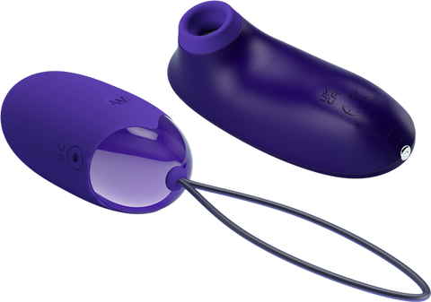 Baile Pretty Love Rechargeable Orthus Youth Love Egg Vibrator Purple Cock Ring - Love Eggs and Kegel Exercisers