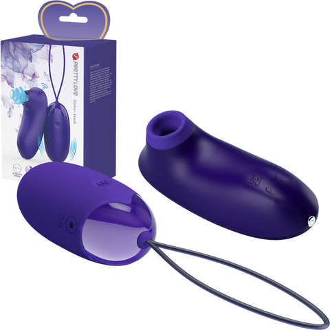 Baile Pretty Love Rechargeable Orthus Youth Love Egg Vibrator Purple Cock Ring - Love Eggs and Kegel Exercisers