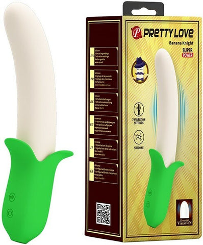 Baile Pretty Love Rechargeable Banana Super Power G Spot Vibrator - G-Spot Vibrators