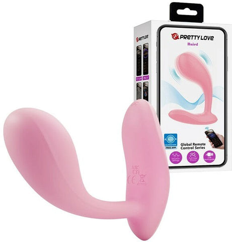 Baile Pretty Love App Control 12 Function Rechargeable Baird Vibrator Pink - G-Spot Vibrators