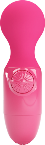 Baile Pretty Love Rechargeable Mini Stick Body Wand Massager Pink Vibrator - Body Wands
