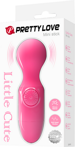 Baile Pretty Love Rechargeable Mini Stick Body Wand Massager Pink Vibrator - Body Wands
