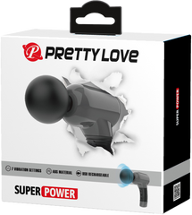 Pretty Love Super Power Body Wand Massager Black - - Body Wands