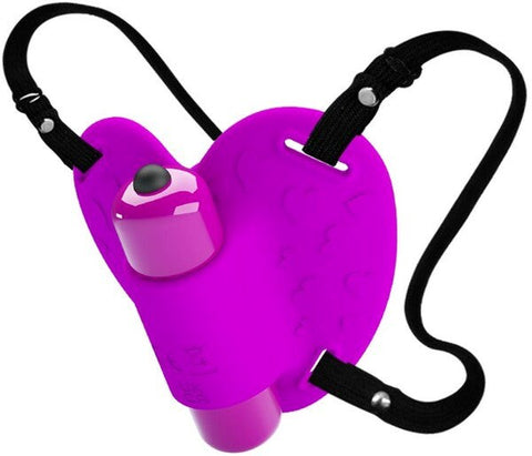 Baile Pretty Love Heartbeat Vibrating Clitoral Massager Purple - Clit Ticklers and Pulsators