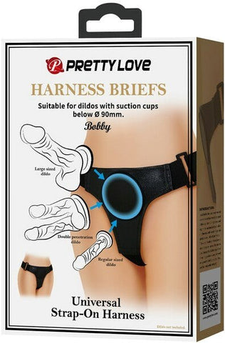 Baile Pretty Love Universal Strap On Harness with Cock Ring - Strap On Sextoys