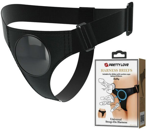 Baile Pretty Love Universal Strap On Harness with Cock Ring - Strap On Sextoys