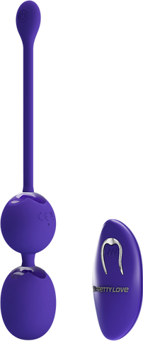 Pretty Love Willie Youth Remote Control Vibrating Love Egg Massager Purple - Love Eggs and Kegel Exercisers
