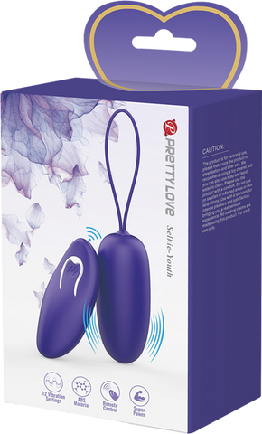 Pretty Love Selkie Youth Wireless Remote Control Love Egg Massager Purple - Love Eggs and Kegel Exercisers
