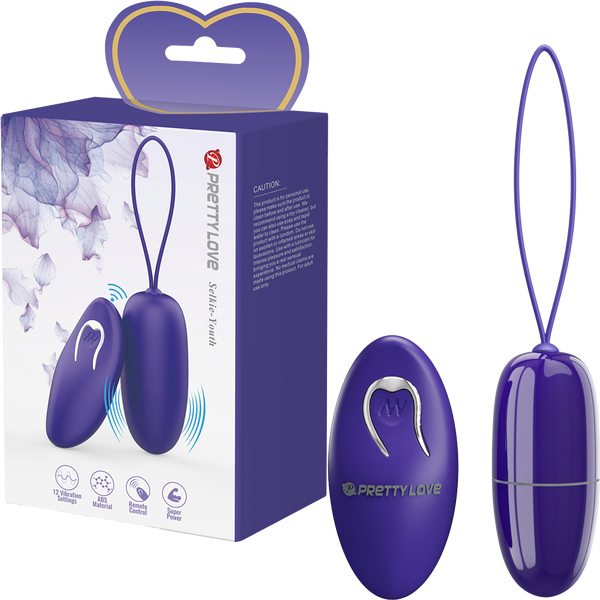 Pretty Love Selkie Youth Wireless Remote Control Love Egg Massager Purple - - Love Eggs and Kegel Exercisers