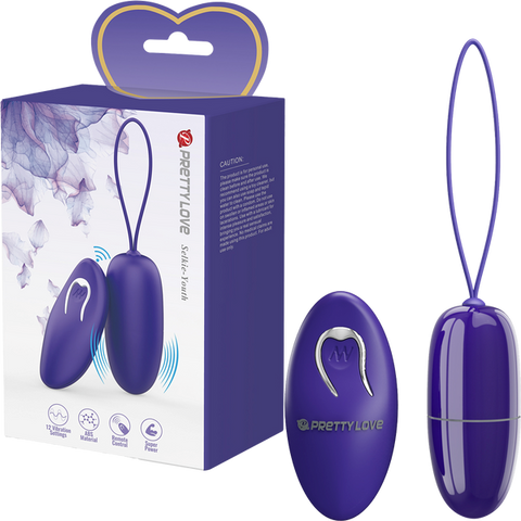 Pretty Love Selkie Youth Wireless Remote Control Love Egg Massager Purple - Love Eggs and Kegel Exercisers