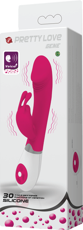 Pretty Love Gene Sound Activated Rabbit Vibrator Pink - - Rabbit Vibrators