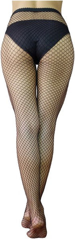 Sax Medium Net Womens Fishnet Pantyhose 2 Seductive Fishnet Design - Hosiery