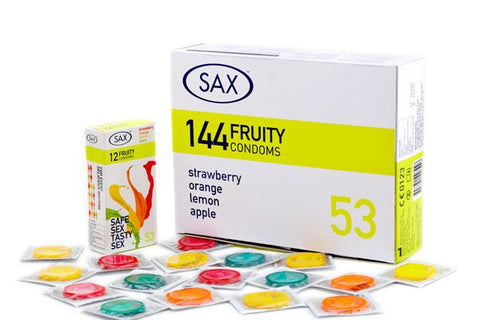 Sax Fruity Condoms 144 Pack - Condoms